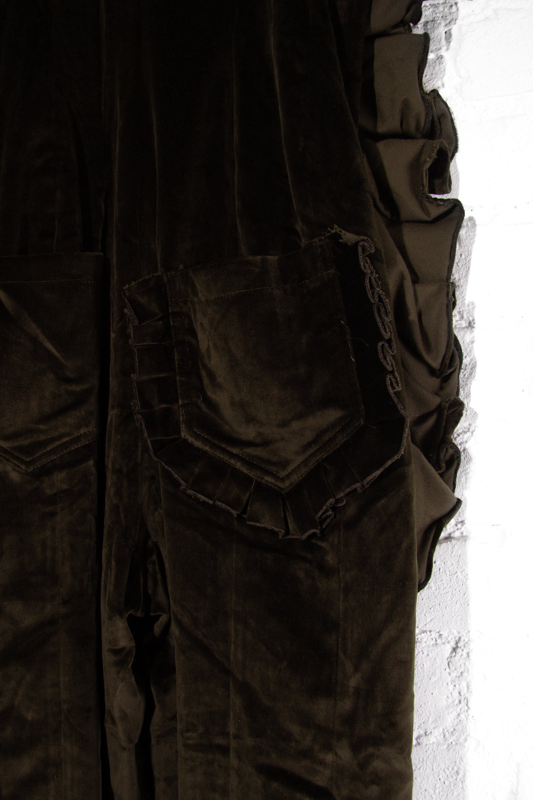 Velvet Ruffle Jumpsuit