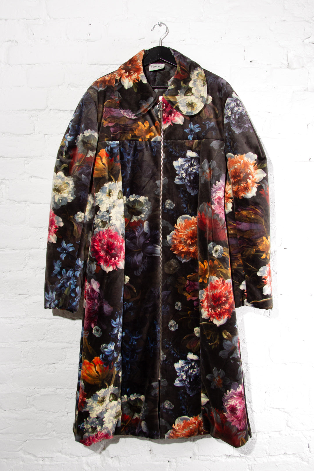 Floral Velvet Bar Coat