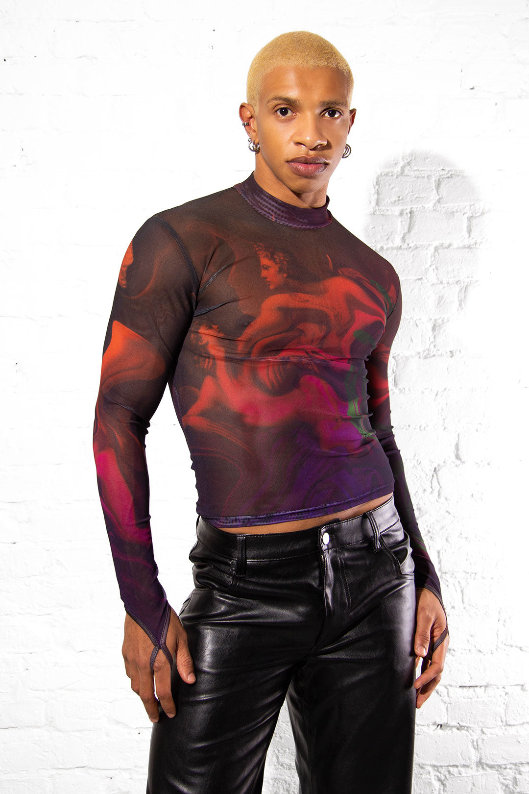 Swirl Mesh Top