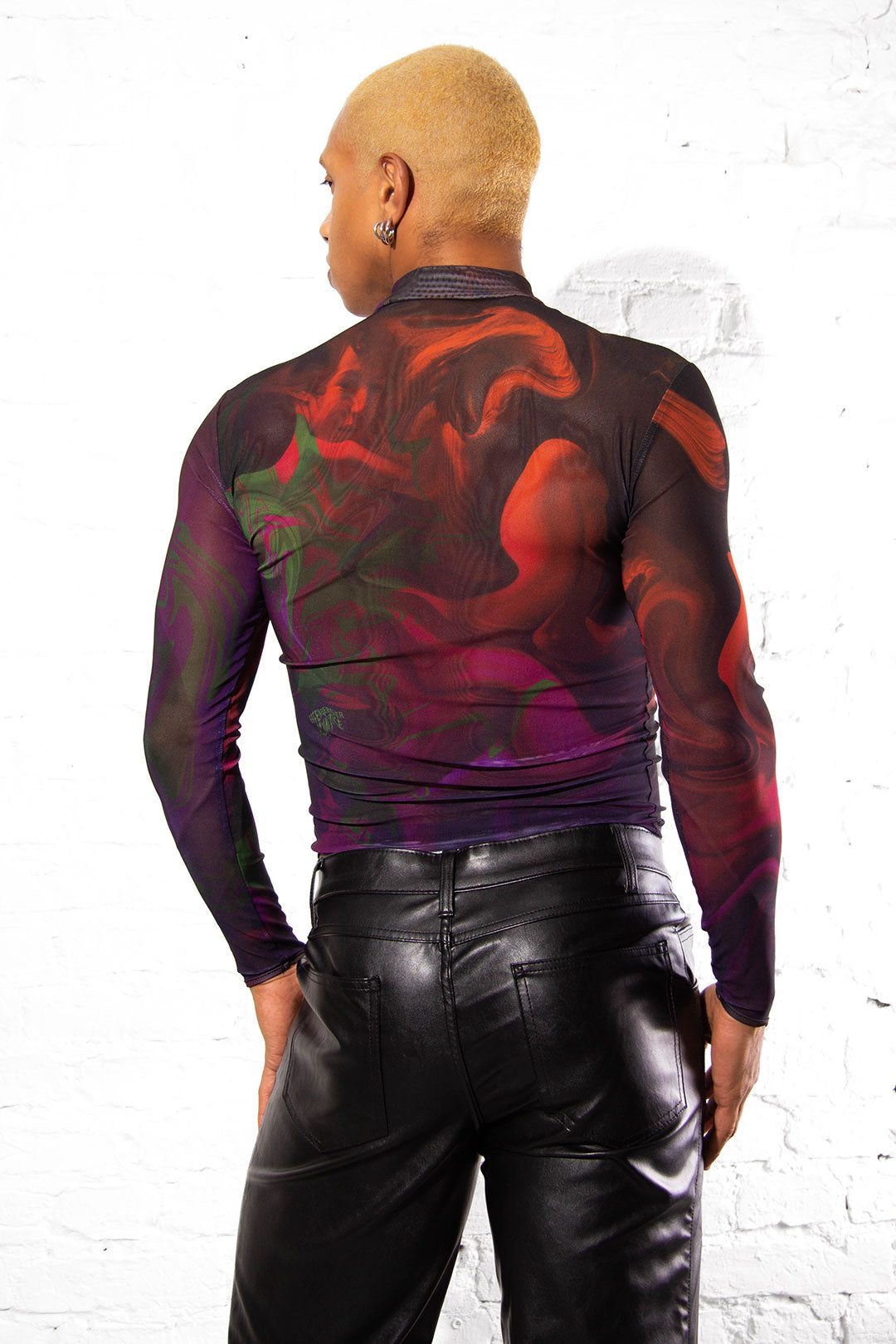 Swirl Mesh Top