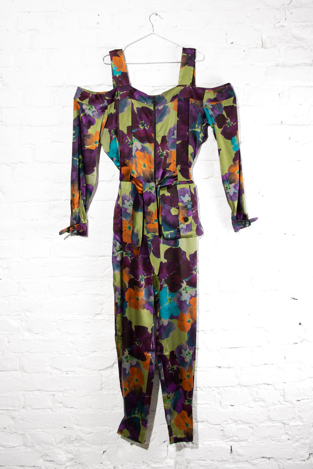 Floral Silk Overall