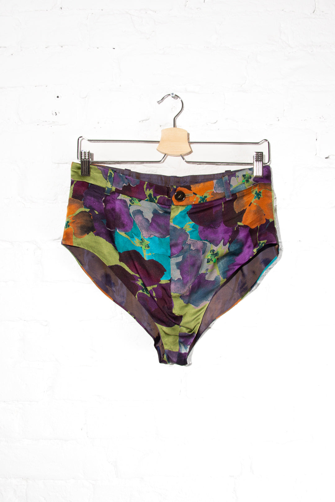 Floral Silk Hotpants
