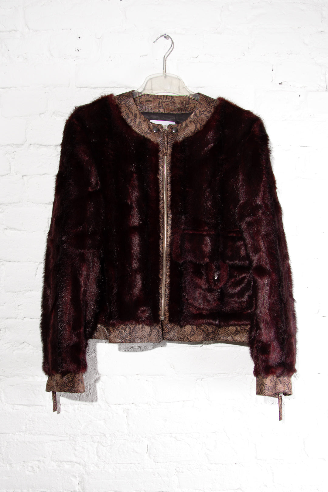 Red Faux Fur Jacket