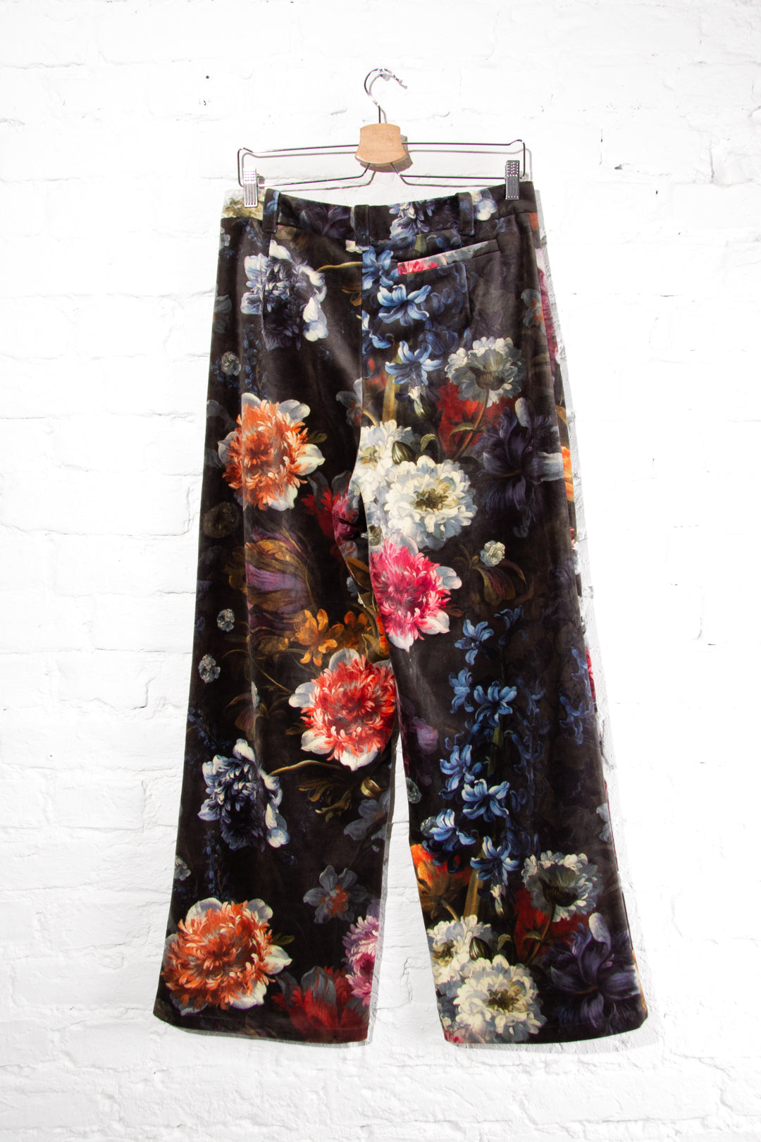 Floral Velvet Trousers