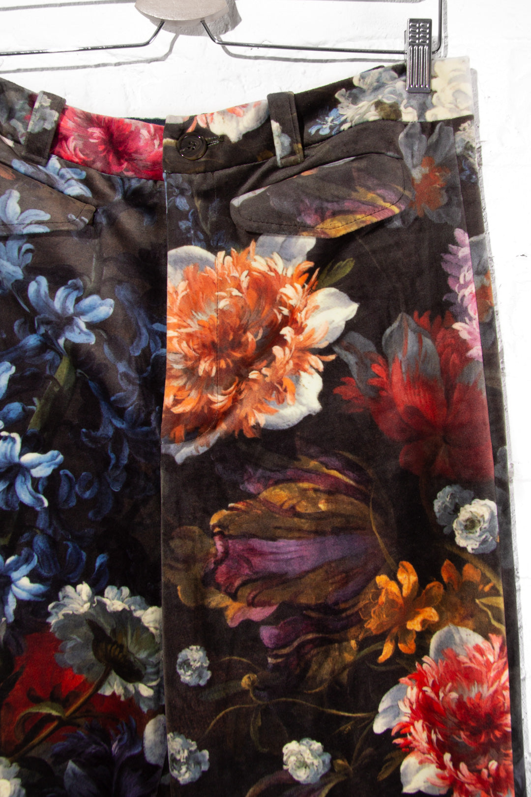 Floral Velvet Trousers