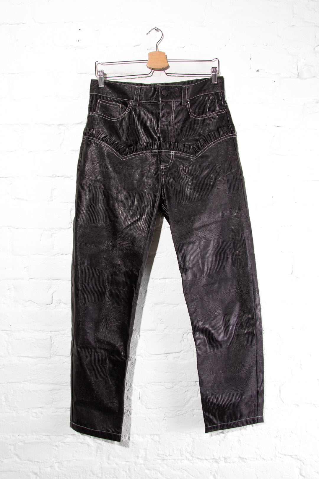 Snake Ruffle Trousers